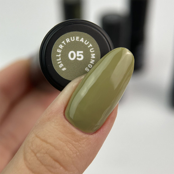 Gel-Nagellack SILLER True Autumn 05 Dunkelolivgrüner  8 ml (NF-00020796) - Фото №2