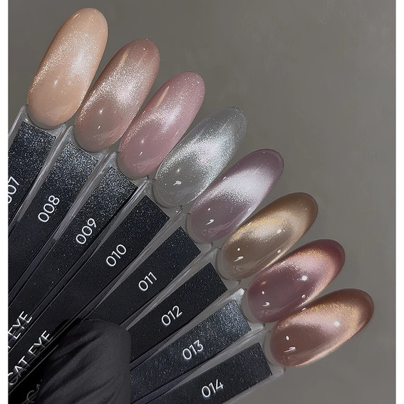Nagellack-Gel DARK Cat Eye 12 Gold 6 ml - Фото №3