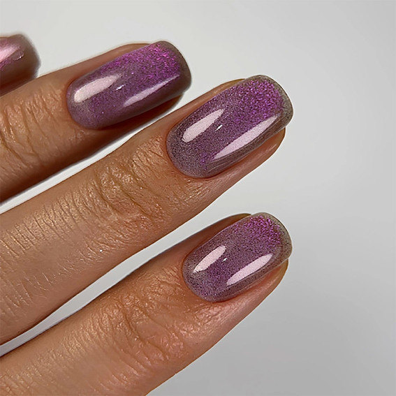 Gel-Nagellack Dark Katzenauge 15 Lila 6 ml - Фото №3