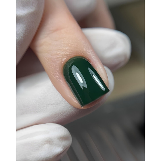 Gel polish DARK 167 dark green 10 ml - Фото №3