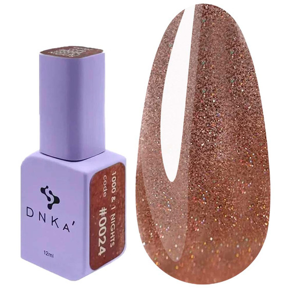 Gellak DNKa 1000 & 1 NIGHTS 0024 brons-goud 12 ml (FTCGP0024) - Фото №1