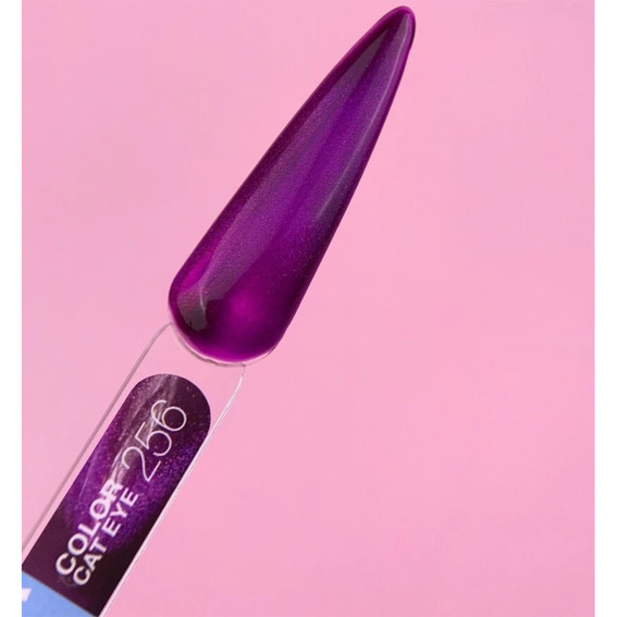 LUNA Gel-Nagellack Color Cat Eye 256 Burgunderrot, Lila 8 ml (047-4121-1232) - Фото №3
