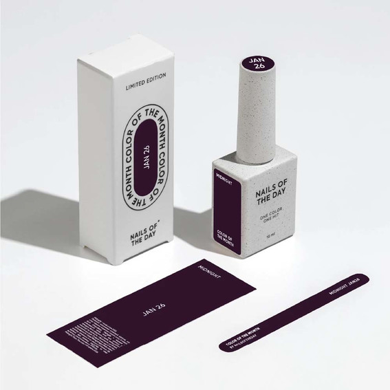 Gellak NAILSOFTHEDAY Color of the month January 2026 Midnight 10 ml - Фото №7
