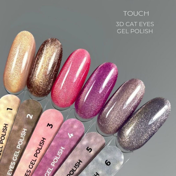 Gellak Touch 3D Cat Eyes Gel Polish 05 paars 9 ml - Фото №3