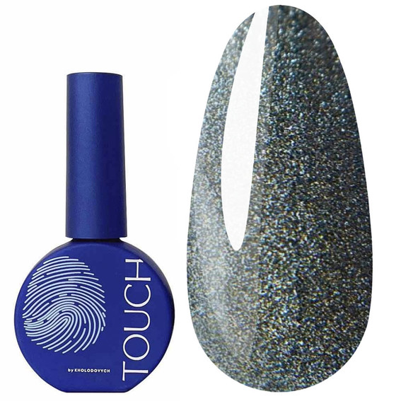 Gel-Nagellack Touch 3D Katzenauge 08 Graphit 9 ml - Фото №1