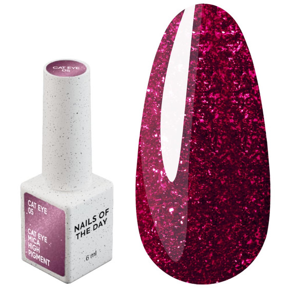 Gel-Nagellack NAILSOFTHEDAY Cat Eye Gel Polish 05 Bordeaux-Kirsche 6 ml - Фото №1
