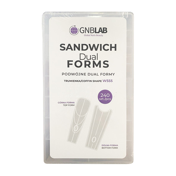 Верхние формы GNBLab Sandwich Dual Forms Coffin Shape 240 шт. W555 - Фото №1