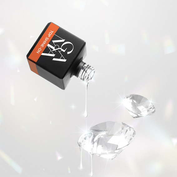 Top GA&MA Shine-On zonder kleeflaag, met UV-filter 15 ml (7703142) - Фото №2