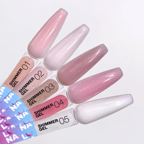 Гель для наращивания ногтей LUNA Shimmer Gel 2 нежно-розовый 30 мл (323-5424-1583) - Фото №3