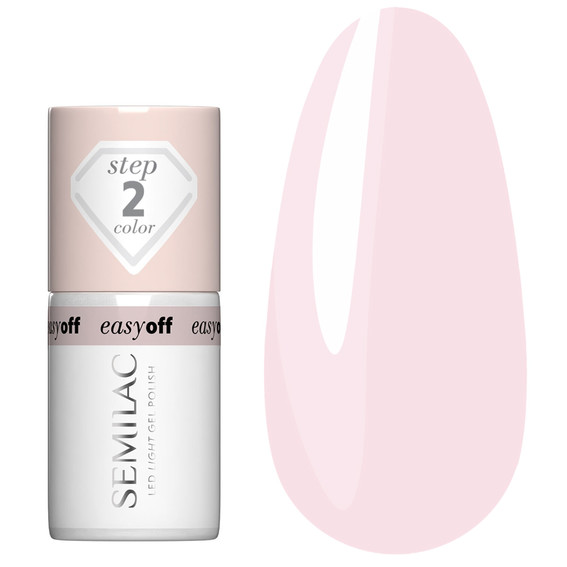 Nagellack Semilac EASY OFF LED LIGHT L12 Mandelmilch 7 ml - Фото №1