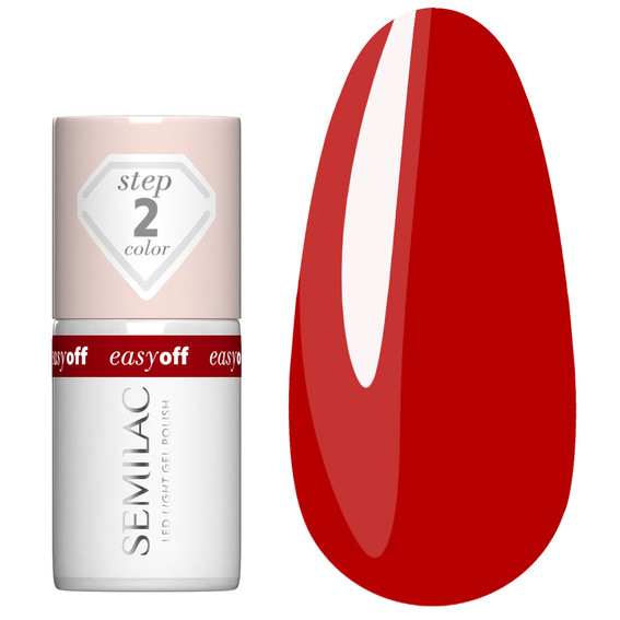 Nagellack Semilac Easy Off LED LIGHT L18 The Red Core 7 ml - Фото №1