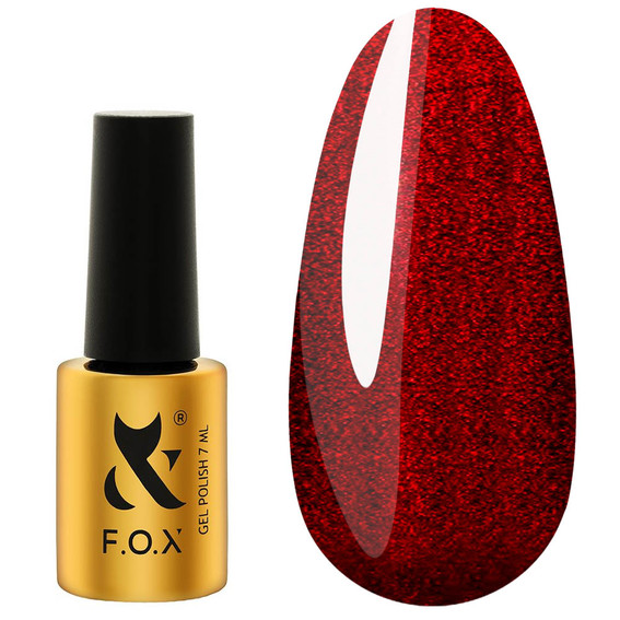 Gellak FOX Moulin Rouge 002 donkere robijn kattenoog 7 ml - Фото №1