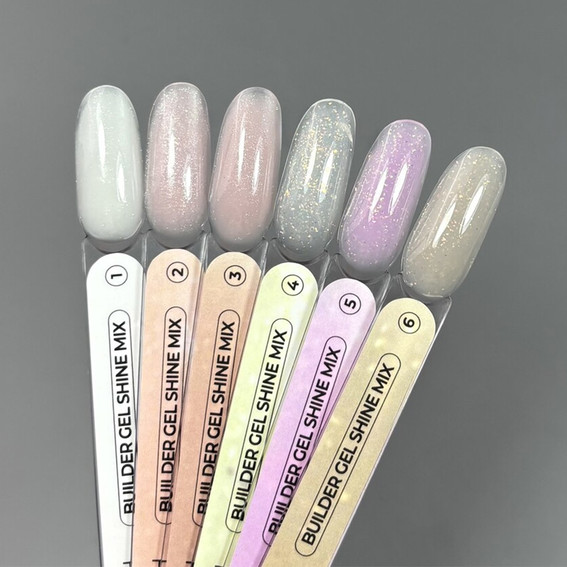 Touch Builder Gel Shine Mix 04 Milky mit Blattgold, 15 ml - Фото №5