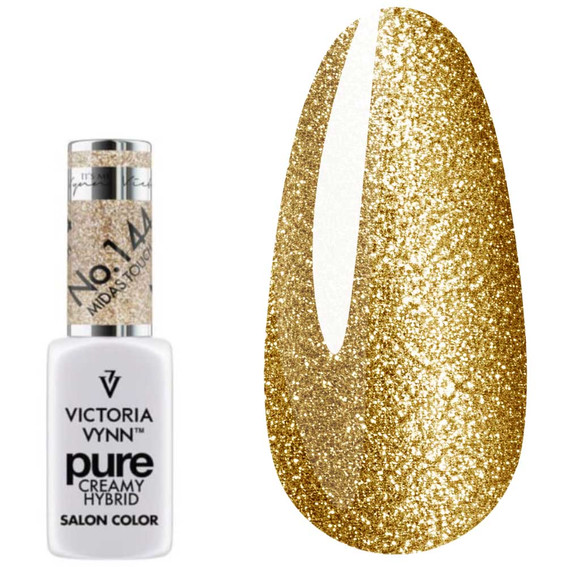 SALE Гель лак Victoria Vynn PURE CREAMY HYBRID 144 Midas Touch 8 мл