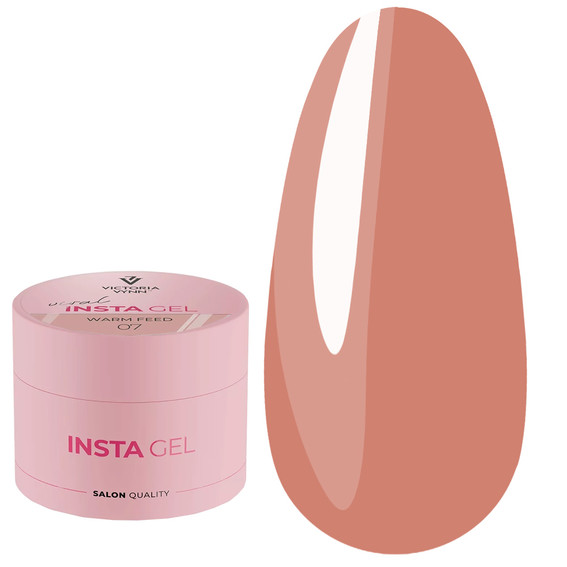 Zelfnivellerende gel voor nagelverlengingen INSTA GEL VICTORIA VYNN 07 Warm Feed 40 ml - Фото №1