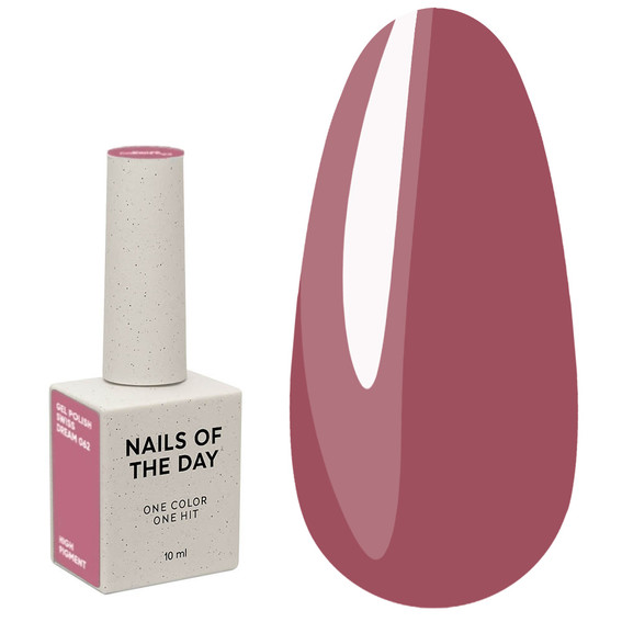 Gellak NAILSOFTHEDAY Swiss Dream poederroze 10 ml - Фото №1