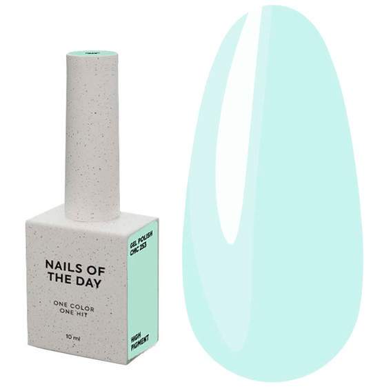 Gellak NAILSOFTHEDAY 253 Chic pastel turkoois 10 ml - Фото №1