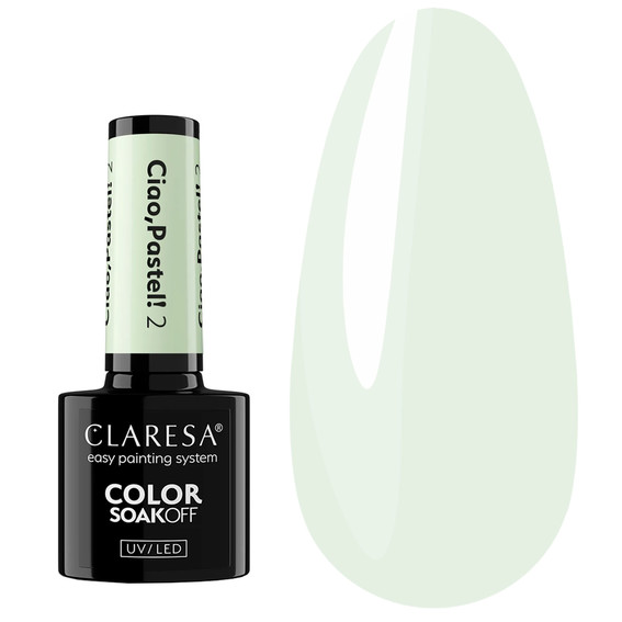 Gel polish Claresa Ciao,Pastel! 2 delicate mint 5 ml - Фото №1