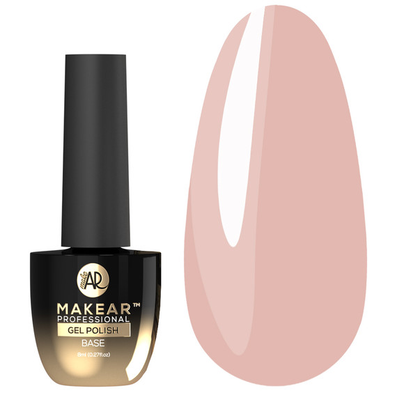 SALE База для ногтей MAKEAR Nude Rubber Base NRB07 Warm Beige 8 мл - Фото №1