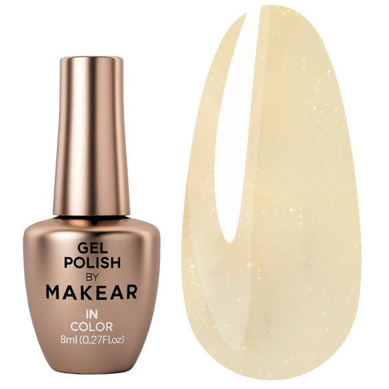 Гель-лак MAKEAR Pastel Princess 405 желтый с шиммером 8 мл - Фото №1
