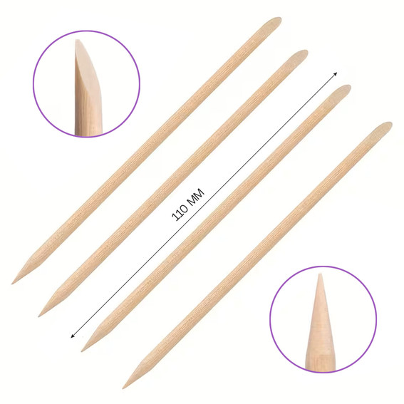 Oranje manicuresticks TUFI profi 11 cm 100 stuks (0328660) - Фото №2
