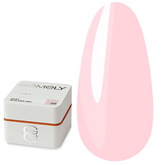 Гель для наращивания GEMELY Fast Builder Gel 08 холодный светло-розовый 30 мл (7704087) - Фото №1