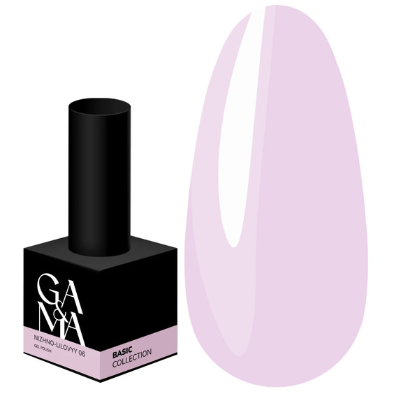 Гель-лак GA&MA Basic collection 006 нежно-лиловый 10 мл (7700296) - Фото №1