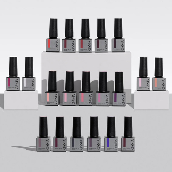 Gellak GA&MA Mono Lac 013 eenfasig roze met glitter 6 ml (7703107) - Фото №3