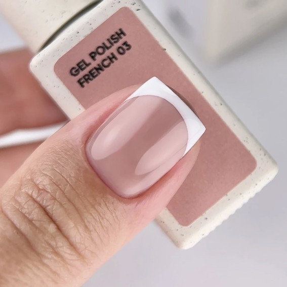 Gellak NAILSOFTHEDAY French Gel Polish 03 naakt 10 ml - Фото №3