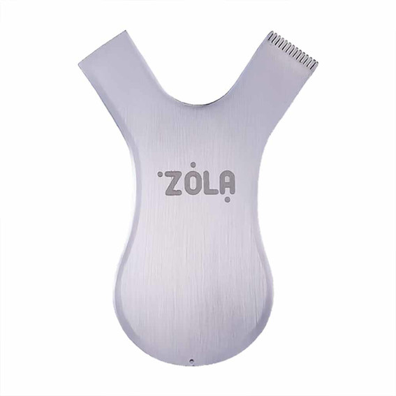 Metal applicator comb ZOLA silver - Фото №1