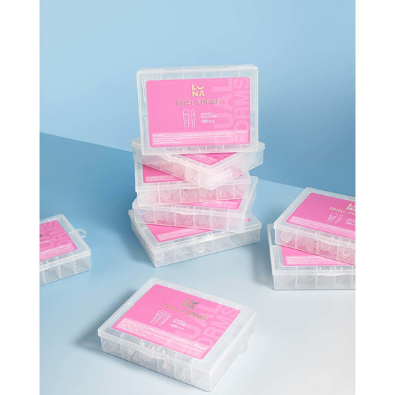 Верхние формы Lunamoon Dual Nail Forms Short Classic Square (120 шт) - Фото №5