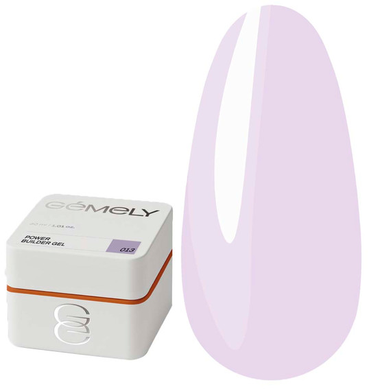 Гель для наращивания GEMELY Power Builder Gel 13 нежно-фиолетовый 30 мл - Фото №1