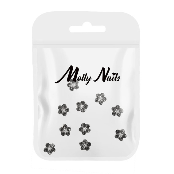 Molly Nails K1126 3D-Blumen-Nageldesign 10 Stück - Фото №1