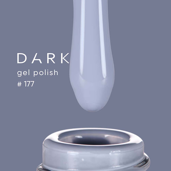 Gellak DARK New collection 177 rokerig grijsblauw 6 ml - Фото №2