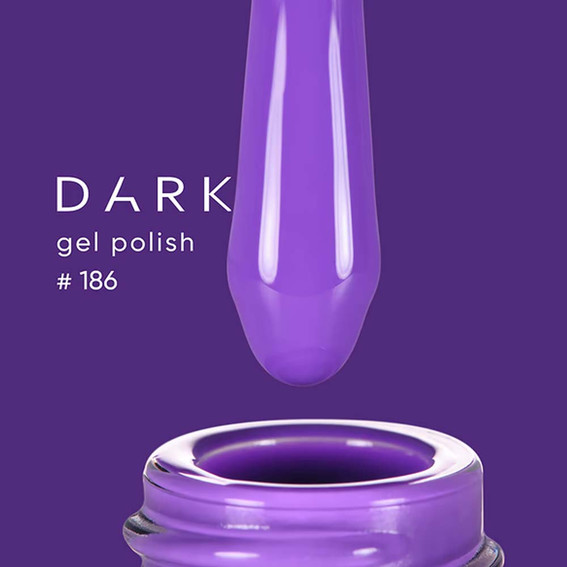 Gellak DARK New collection 186 viooltje 6 ml - Фото №2