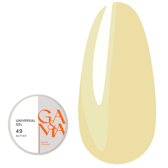 Gel voor verlenging GA&MA Universal №049 Butter 30 ml (7703351) - Фото №1