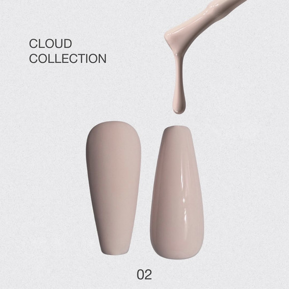 Gellak LUNA Cloud Color 02 wit met een roze ondertoon 8 ml (221-6223-1822) - Фото №3