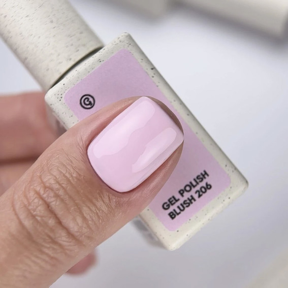 Gellak NAILSOFTHEDAY 206 Blush pastel lichtroze 10 ml - Фото №4
