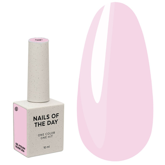 Gellak NAILSOFTHEDAY 206 Blush pastel lichtroze 10 ml - Фото №1