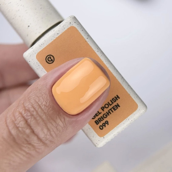 Gellak NAILSOFTHEDAY 099 Brighten oranje 10 ml - Фото №4