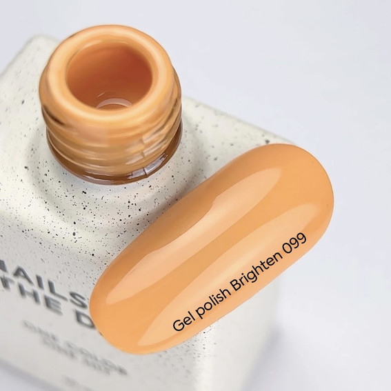 Gellak NAILSOFTHEDAY 099 Brighten oranje 10 ml - Фото №5