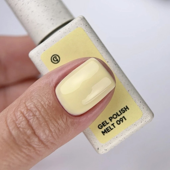 Gellak NAILSOFTHEDAY 091 Melt pastel lichtgeel 10 ml - Фото №5