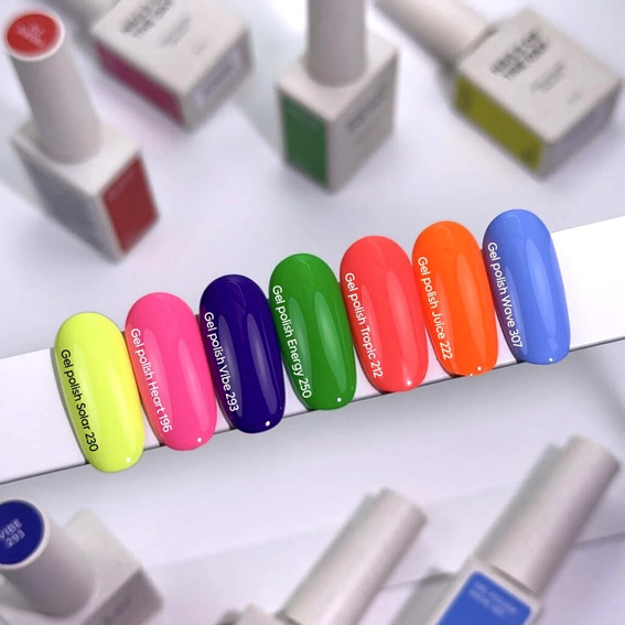 Gellak NAILSOFTHEDAY 230 Solar neongeel 10 ml - Фото №4
