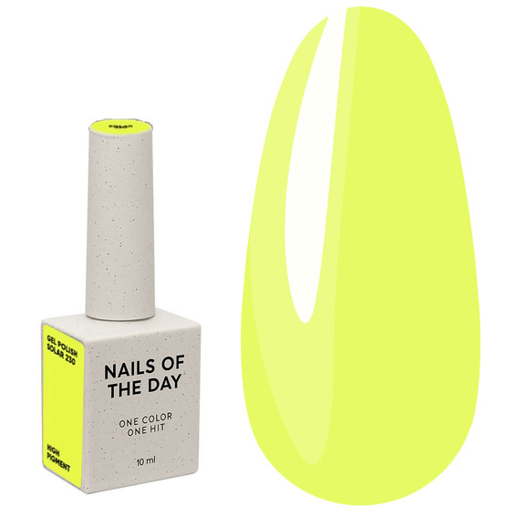 Gellak NAILSOFTHEDAY 230 Solar neongeel 10 ml - Фото №1