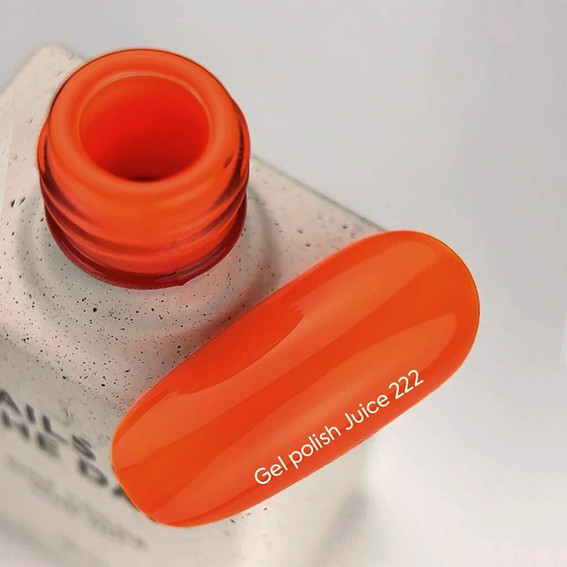 Gellak NAILSOFTHEDAY 222 Juice fel oranje 10 ml - Фото №3
