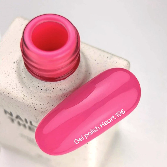 Gellak NAILSOFTHEDAY 196 Heart neonroze 10 ml - Фото №3