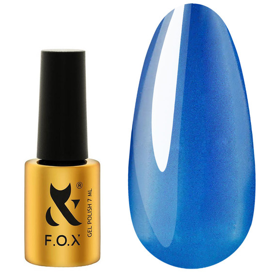 Gellak FOX Cat Eye 014 blauw 7 ml - Фото №1
