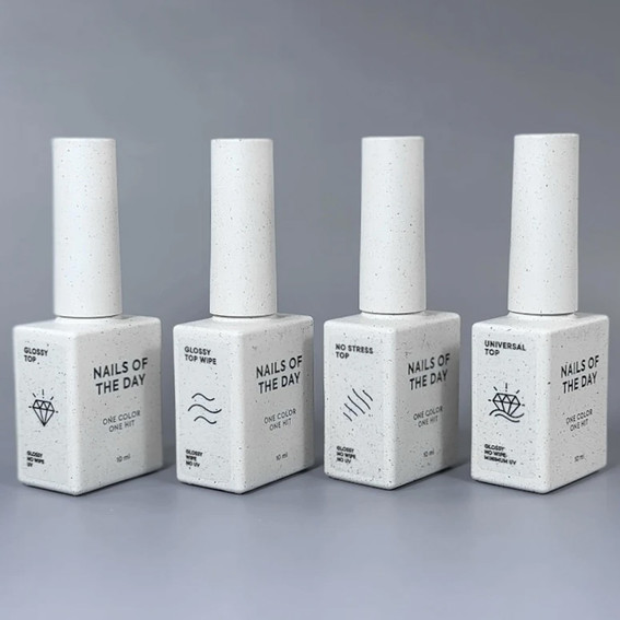 Hybride top NAILSOFTHEDAY Glanzende topdoek, 10 ml - Фото №3