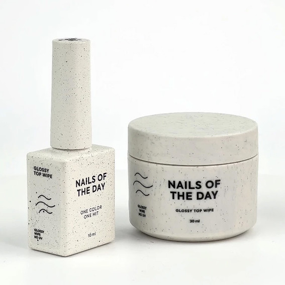 Hybride top NAILSOFTHEDAY Glanzende topdoek, 30 ml - Фото №2