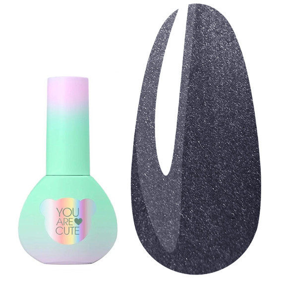 Gellack YOUARECUTE Color Seoul Cat Eye Nr. 8 Dunkelgrau, 5 ml (355-6363-1965) - Фото №1